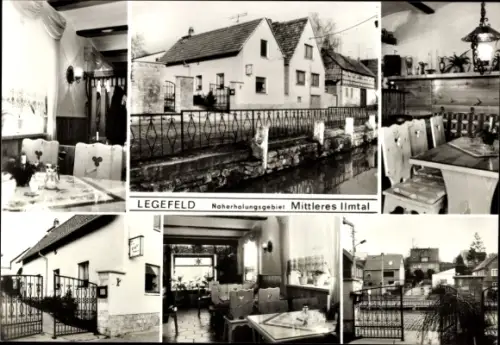 Ak Legefeld Weimar in Thüringen,  Naherholungsgebiet Mittleres Ilmtal, Eis-Café Legefeld