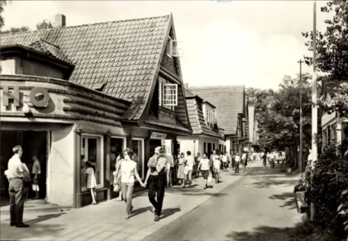 Ak Ostseebad Boltenhagen,  Ortsbad, Promenade, Geschäfte, Giebelhäuser