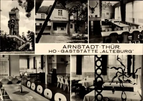Ak Arnstadt in Thüringen,  Thür., HO-Gaststätte "Alteburg"