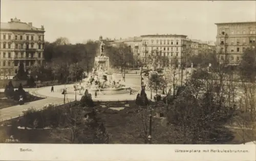 Ak Berlin Tiergarten, Lützowplatz, Herkulesbrunnen