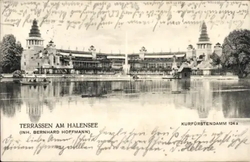 Ak Berlin Wilmersdorf Halensee, Terrassen am Halensee, Kurfürstendamm 124 a
