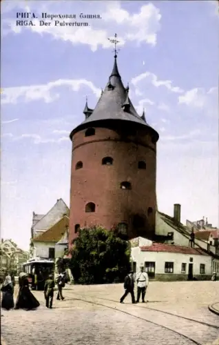 Ak Riga Lettland,  Der Pulverturm