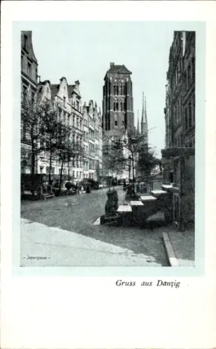Ak Gdańsk Danzig, Jopengasse