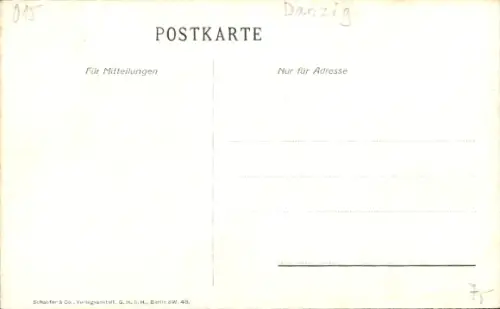 Ak Gdańsk Danzig, Jopengasse