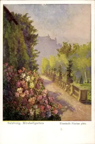 Künstler Ak Eisenkolb, Florian, Salzburg Österreich, Mirabellgarten