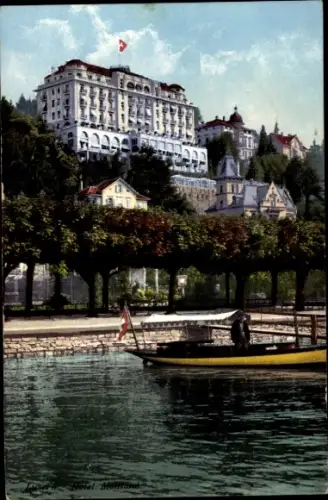 Ak Luzern Stadt Schweiz, Hôtel Montana