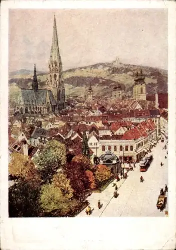 Ak Linz an der Donau Oberösterreich, Pöstlingberg
