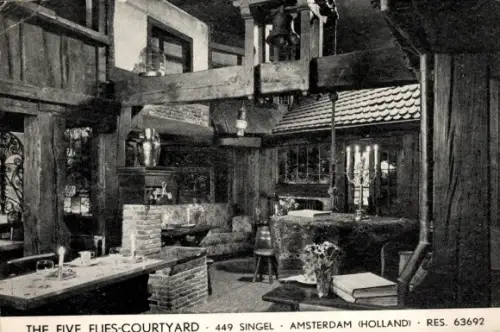 Ak Amsterdam Nordholland Niederlande, Restaurant The Five Flies