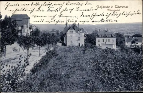 Ak Hartha Hintergersdorf Tharandt im Erzgebirge, Villenviertel