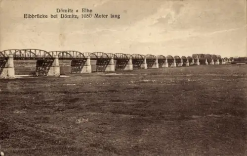 Ak Dömitz an der Elbe Mecklenburg, Elbbrücke