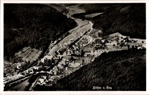 Ak Höfen an der Enz Schwarzwald, Luftaufnahme