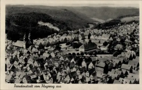 Ak Freudenstadt im Schwarzwald, Fliegeraufnahme