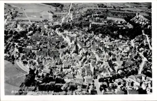 Ak Biberach an der Riß in Oberschwaben, Fliegeraufnahme