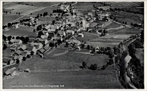Ak Ebenhofen Biessenhofen im Ostallgäu, Fliegeraufnahme