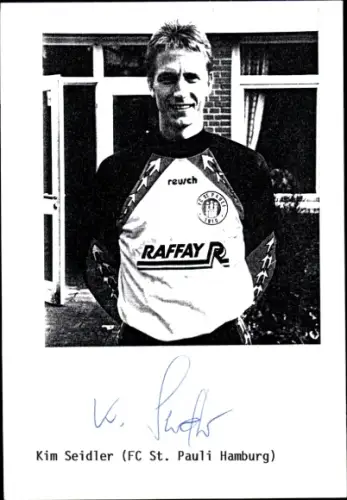 Autogrammkarte Fußballer Kim Seidler, FC St. Pauli, Autogramm