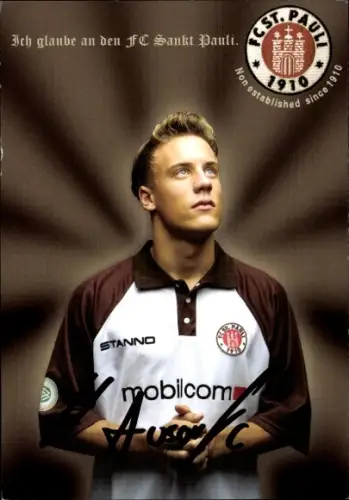 Autogrammkarte Fußballer Heiko Ansorge, FC St. Pauli, Autogramm