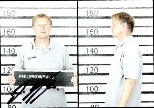 Autogrammkarte Co Trainer Joachim Philipkowski, FC St. Pauli, Autogramm