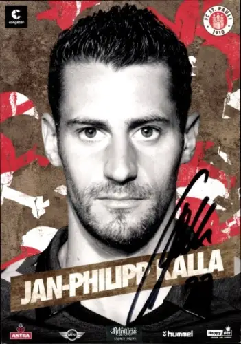 Autogrammkarte Fußballer Jan Philipp Kalla, FC St. Pauli, Autogramm