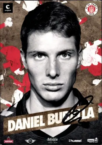 Autogrammkarte Fußballer Daniel Buballa, FC St. Pauli, Autogramm