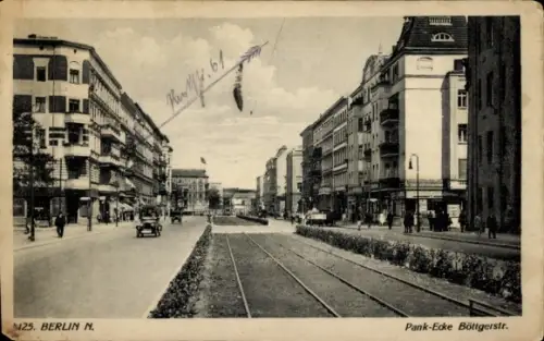 Ak Berlin Wedding, Pank, Ecke Böttgerstraße