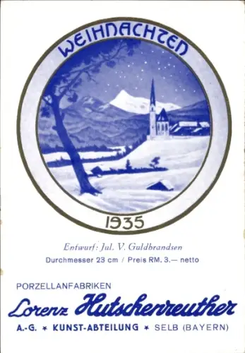 Ak Selb im Fichtelgebirge Oberfranken, Werbung, Porzellanfabriken Lorenz Hutschenreuther