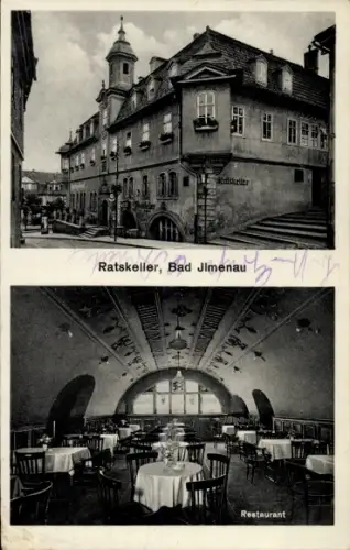 Ak Ilmenau in Thüringen, Ratskeller, Restaurant