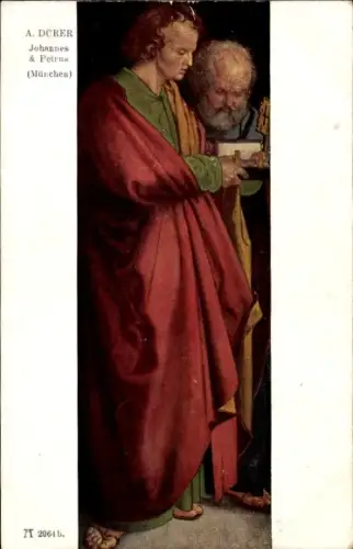 Künstler Ak Dürer, A., Johannes und Petrus