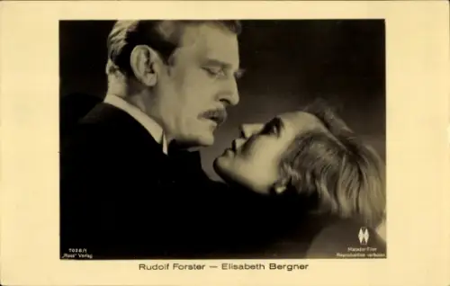 Ak Schauspieler Rudolf Forster, Schauspielerin Elisabeth Bergner, Portrait