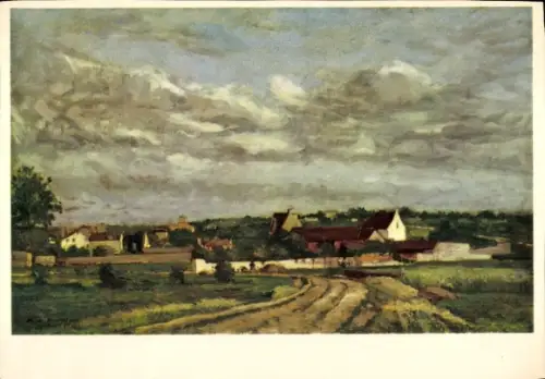 Künstler Ak Molin, Auguste, Landschaft bei St. Cloud, Ronning Kaffee, Reklame