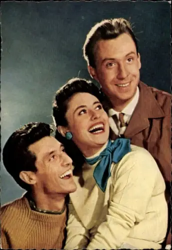 Ak Sänger und Schauspieler Peter Alexander, Caterina Valente, Silvio Francesco