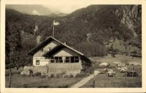 Ak Habichen Oetz in Tirol, Café Restaurant Samel, Waldlandschaft