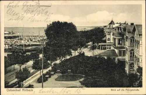 Ak Ostseebad Ahlbeck Heringsdorf auf Usedom, Prinzenstraße
