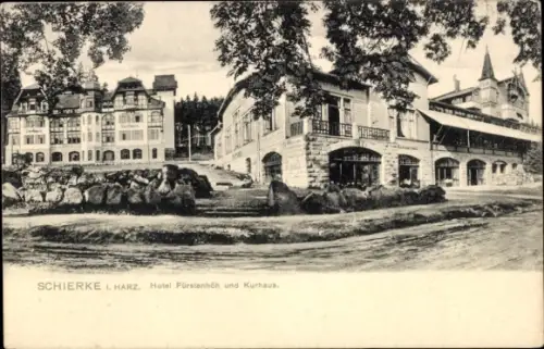 Ak Schierke Wernigerode im Harz,  Hotel Fürstenhöh, Kurhaus