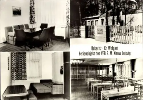 Ak Ostseebad Ückeritz auf Usedom, Ockeritz, Kr. Wolgast, Ferienobjekt des VEB S. M. Kirow Leipzig