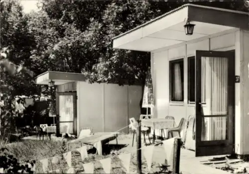 Ak Dranske auf Rügen, Ferienbungalow Nr.37, Terrasse