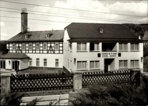 Ak Schwarzburg im Schwarzatal Thüringen, Erholungsheim Karl Marx, IG Wismut