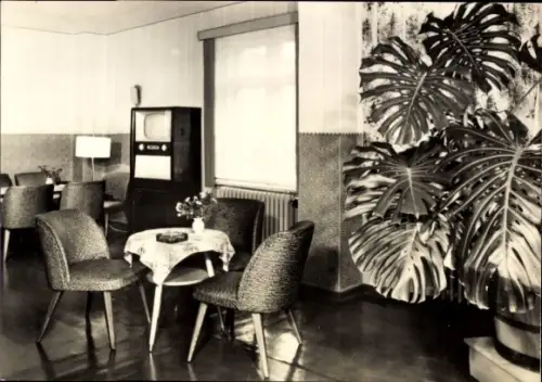 Ak Lychen in der Uckermark, FDGB-Erholungsheim, Seeheim, Fernsehraum
