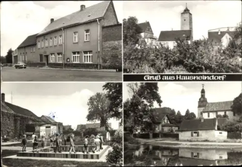 Ak Hausneindorf Selke Aue im Harz, Hausneindorf, Burggraben (HO-Gaststätte/Kulturhaus), Kindertag