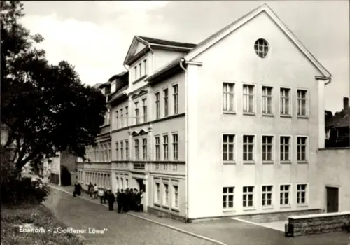 Ak Lutherstadt Eisenach Thüringen, Hellthal,  Goldener Löwe, Gedenkstätte des Eisenacher Parteita