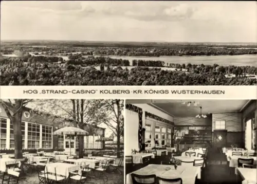 Ak Kolberg in der Mark, HOG Strandcasino, Panorama