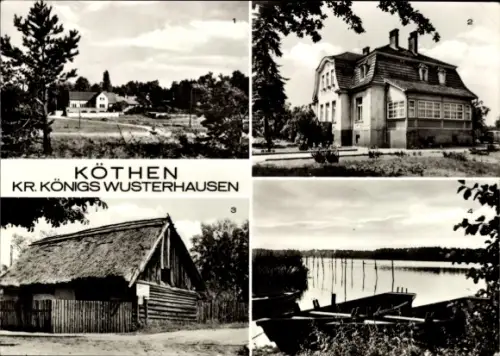 Ak Köthen Märkisch Buchholz,  FDGB-Erholungsheim 'Hermann Walter', Ortsmotiv, Köthener See