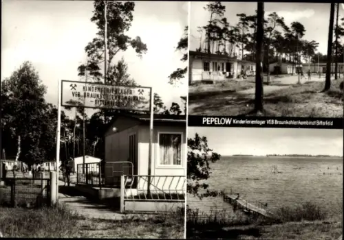 Ak Pepelow am Salzhaff Mecklenburg,  Kinderferienlager VEB Braunkohlenkombinat Bitterfeld