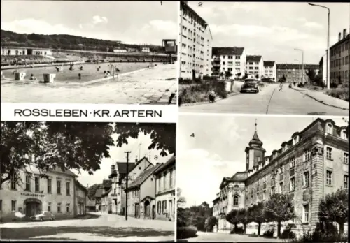 Ak Roßleben an der Unstrut Kyffhäuserkreis, Naherholungszentrum Glück auf, Goethe Oberschule