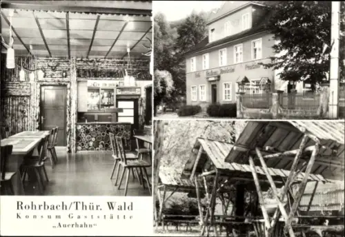 Ak Rohrbach in Thüringen, Konsum-Gaststätte Auerhahn