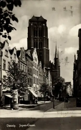 Ak Gdańsk Danzig, Jopen-Gasse
