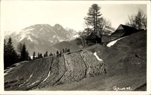 Foto Ak Zakopane Hohe Tatra Polen, Berg Giewont