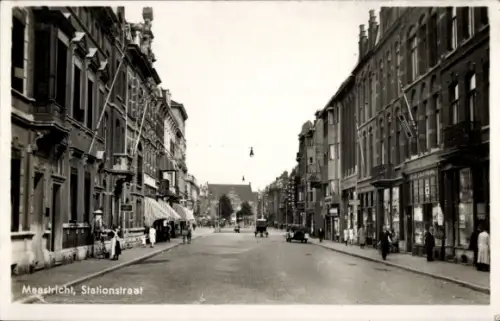 Ak Maastricht Limburg Niederlande, Strationstraat
