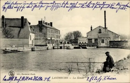 Ak Landrecies Nord,  Les Écluses