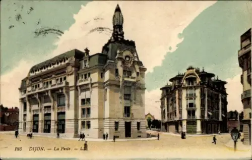 Ak Dijon Côte d'Or,  La Poste, Postamt