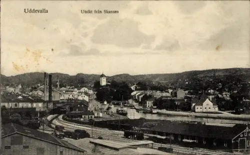 Ak Uddevalla Schweden,  Aussicht vom Skansen